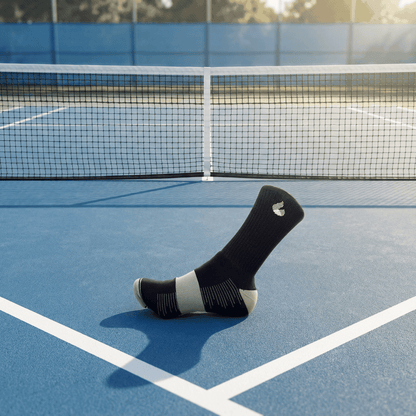 Tennis Socken Crew Schwarz/Grau