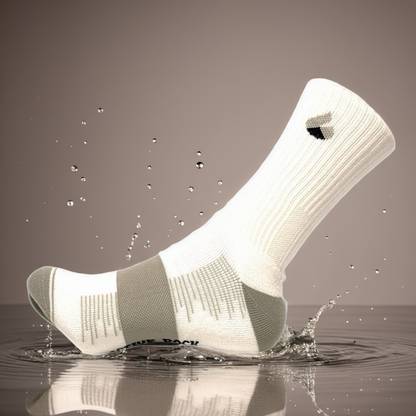 Tennis Socken Crew Lite Weiss/Grau