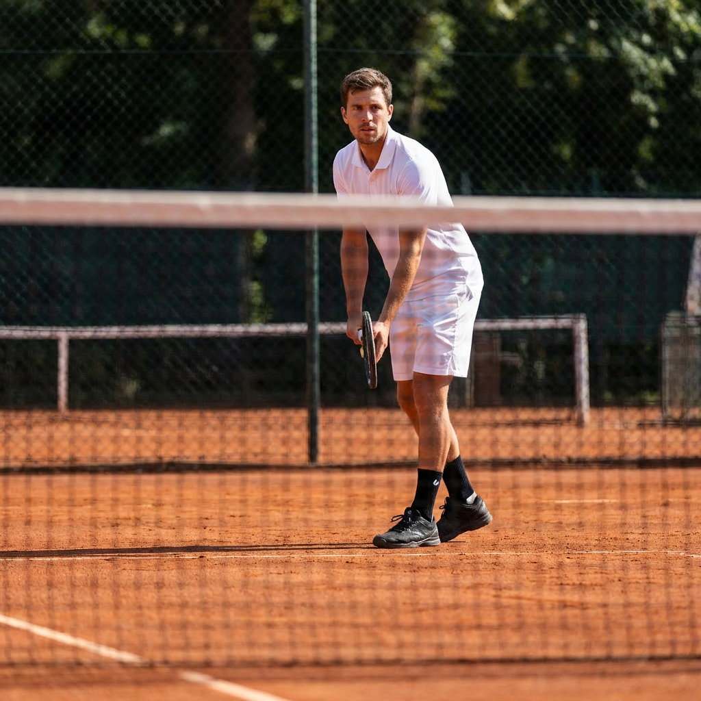 Tennis Socken Crew Schwarz/Grau