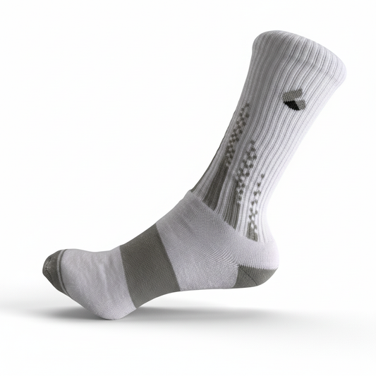 Chaussettes de Padel Crew Blanc/Gris