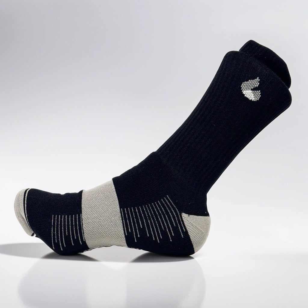 Active Rock Tennis Sock Crew Black/Grey