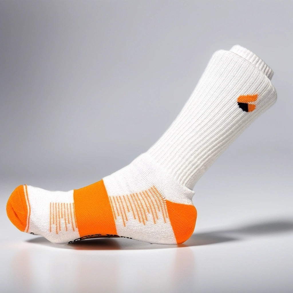 Active Rock Tennis Socks Crew Lite White/Orange